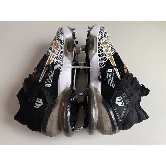 Nike Force Zoom Trout 7 Baseball Cleats Black Gold White CI3134-012 Size 13.5 - Picture 6 of 8
